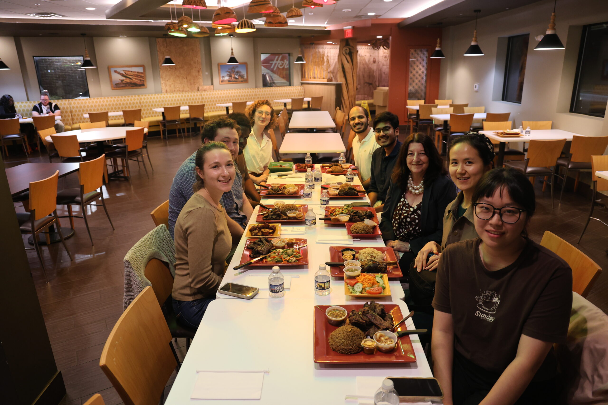 LHS (closest to the camera and going back)-- Jess Strongin, Peter Mastracco, Luke Oluoch, Madaline Marland RHS (closest to the camera first)-- Yuqi Feng, Yi Cao, Paulette Clancy, Farhan Shaikh, Kumar Miskin